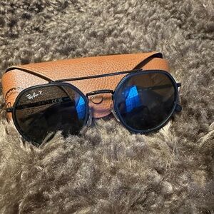 Ray-Ban Black/ green polarized sunglasses